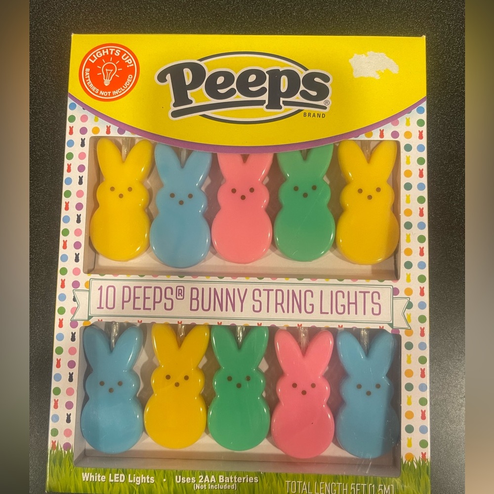 Peeps string lights Easter